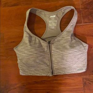 XXL Avia Sports Bra ZIP Front